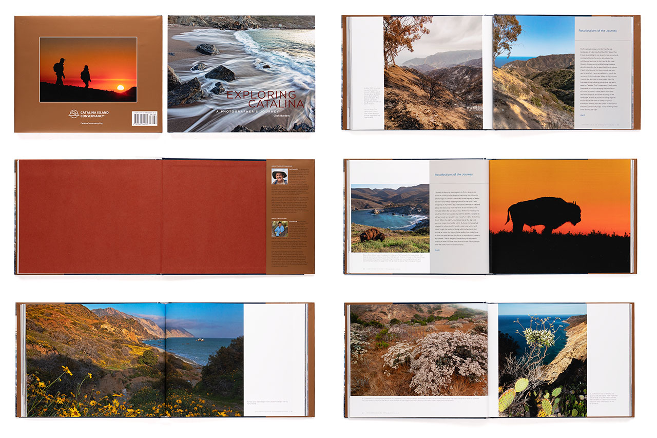 image of a full color hard cover bound book showing beautiful landscapes and animals